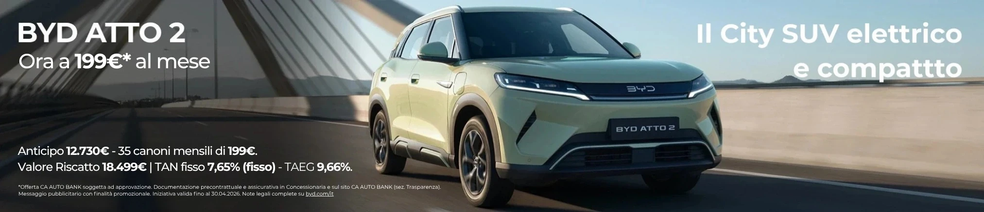 Offerte e promozioni JBO竞博 ATTO 2 con Leasing Privati